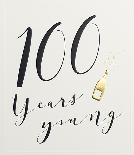 Years Young 100th Birthday Card