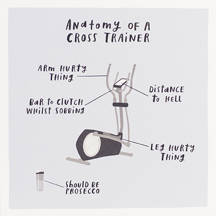 Cross Trainer Greeting Card
