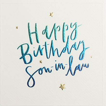 Star Son-in-law Birthday Card