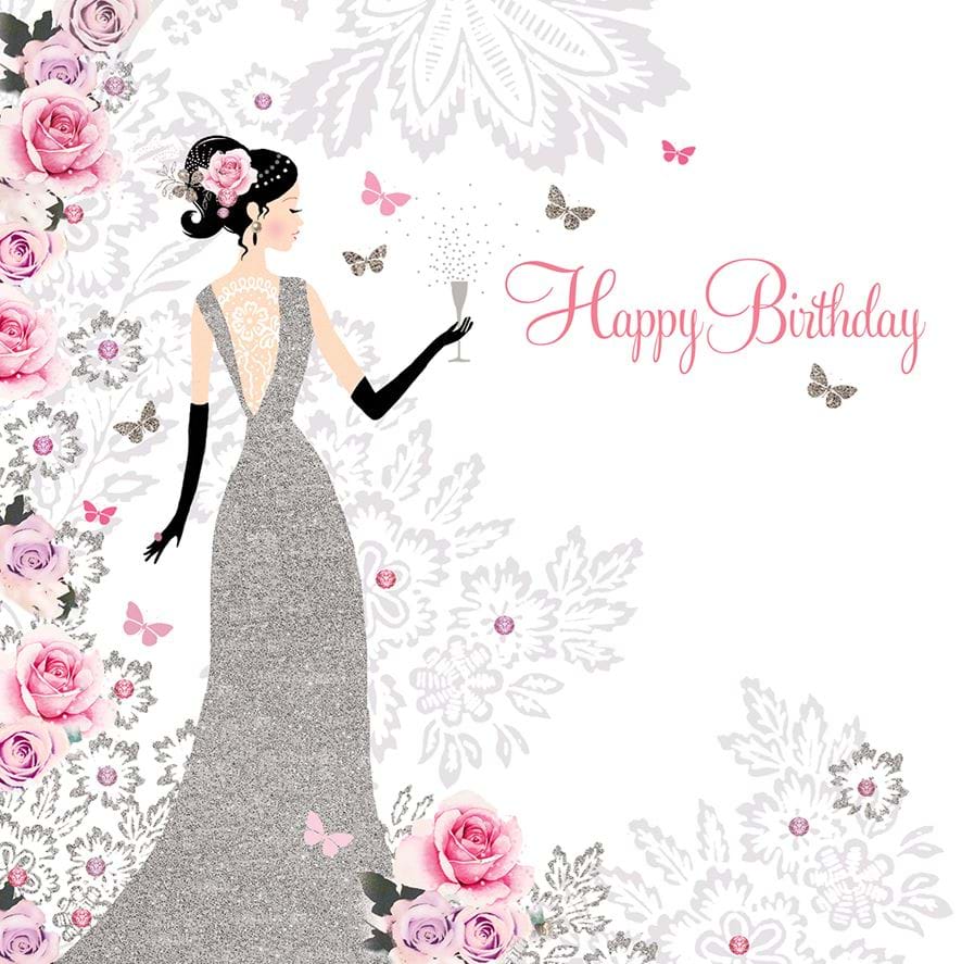 Glamourous Girl Birthday Card