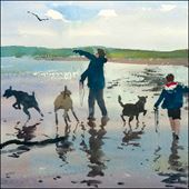 Walkies Greeting Card