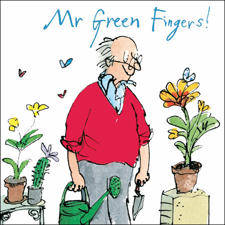 Green Fingers Birthday Card