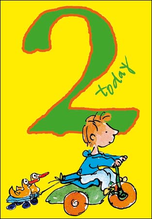Ducks 2nd Birthday Card