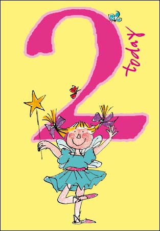 Ballerina 2nd Birthday Card