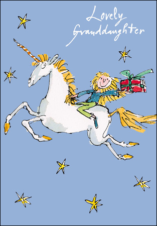 Unicorn Granddaughter Birthday Card