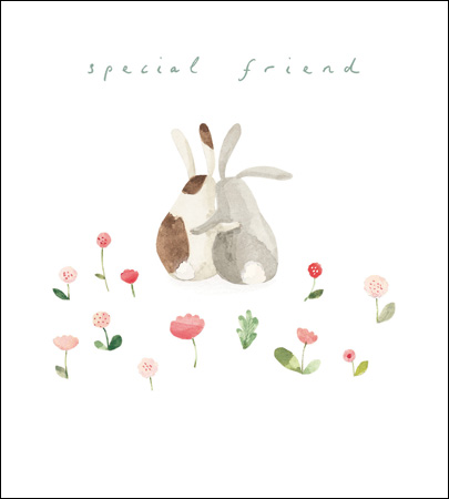 Bunny Big Hugs Greeting Card