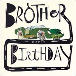 Car Brother Birthday Card