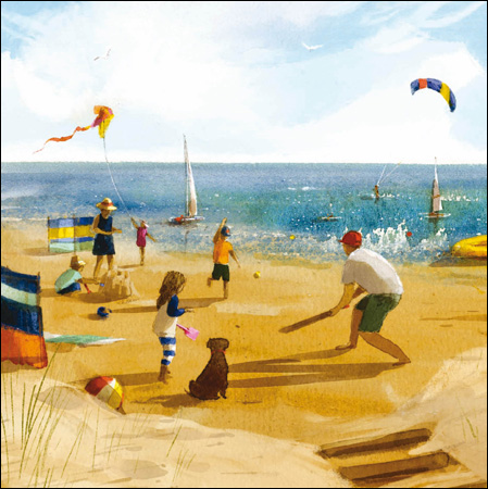 Fun on the Beach Greeting Card