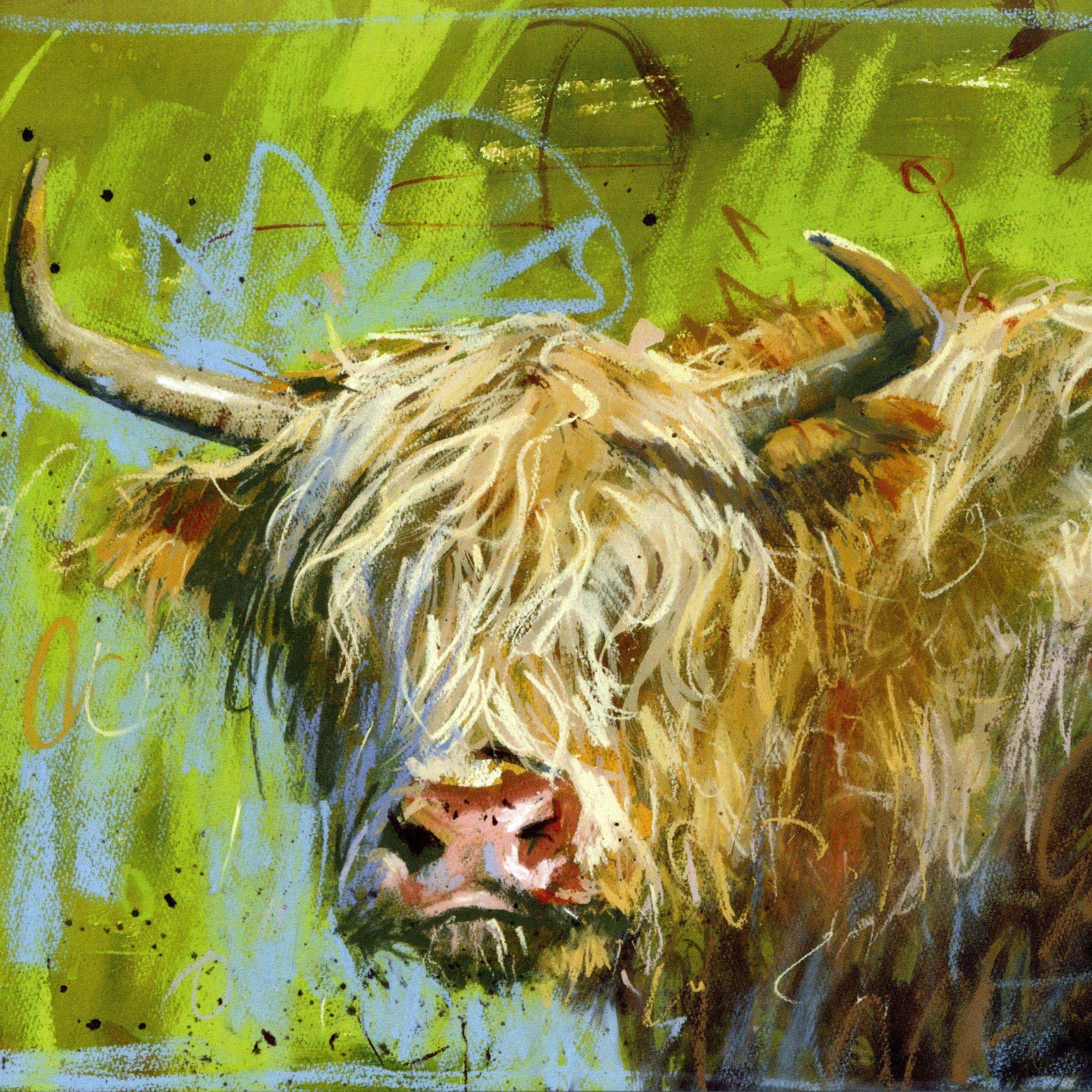 Highland Cow Greeting Card