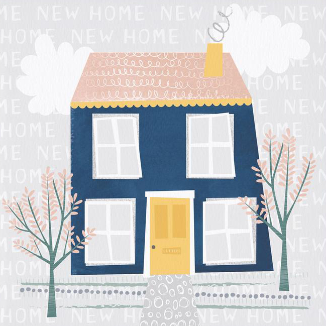 Cute House New Home Card