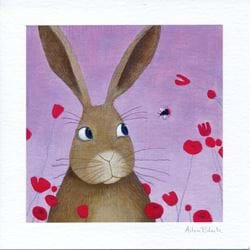 Bunny and the Bee Greeting Card