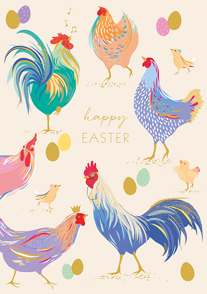 Chicken's Easter Card