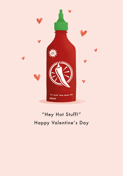 Hot Stuff Valentine's Day Card