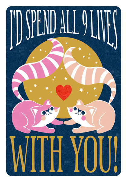 9 Lives Valentine's Day Card