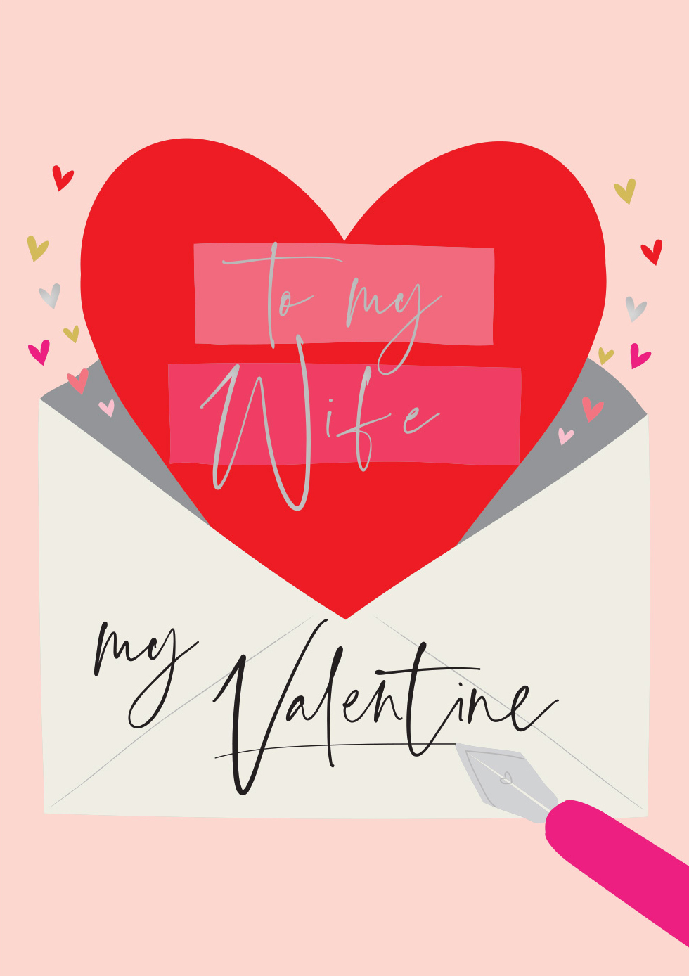 Letter Wife Valentine's Day Card