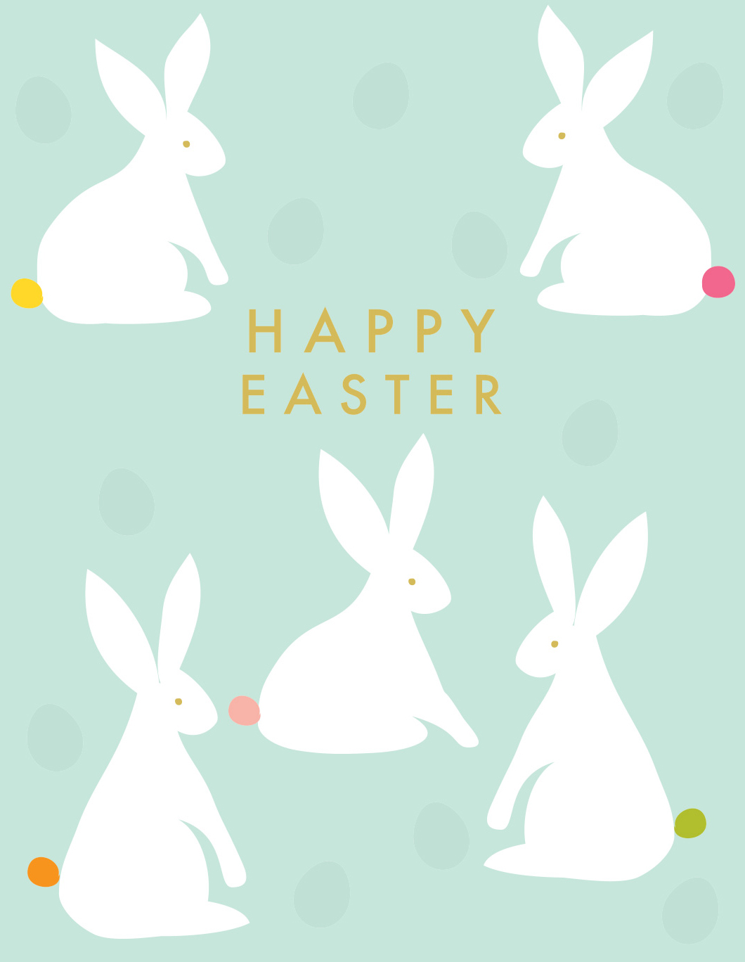 Bunnies Easter Card