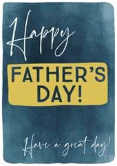 Blue Father's Day Card