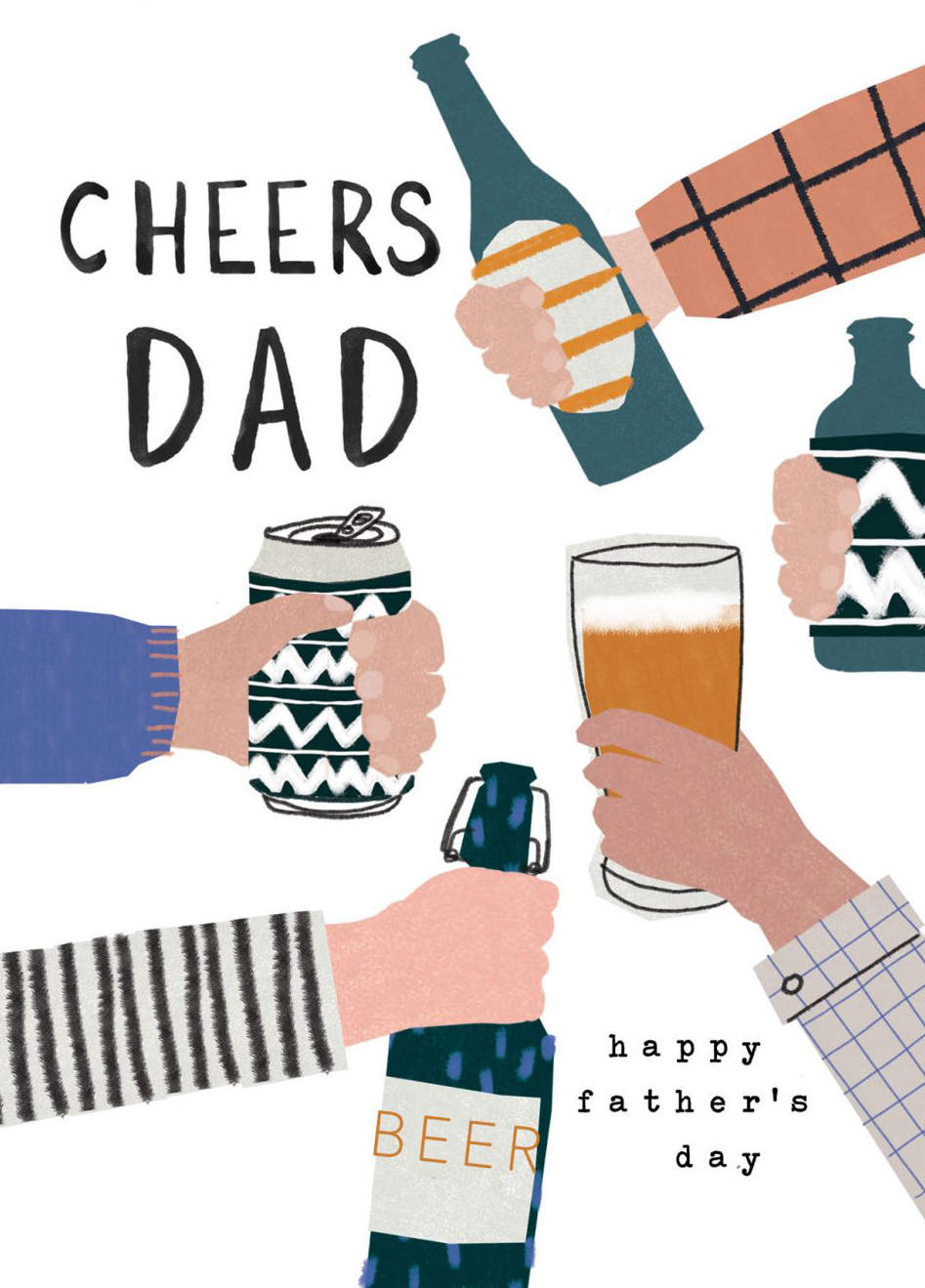 Cheers Beers Father's Day Card