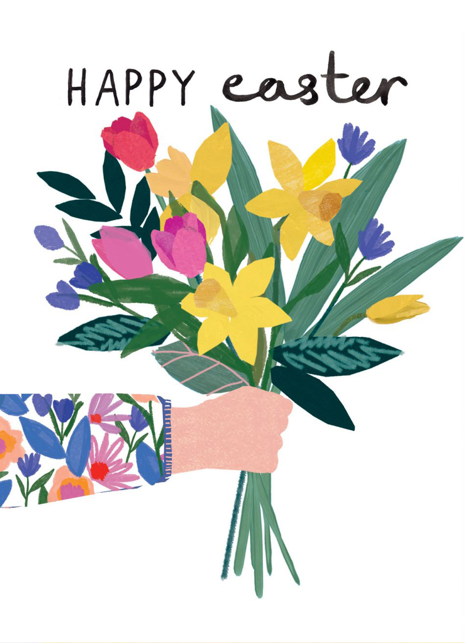 Bunch of Daffodils Easter Card