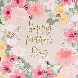 Flowers and Bees Mothers Day Card