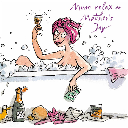 Relaxing Bath Mothers Day Card