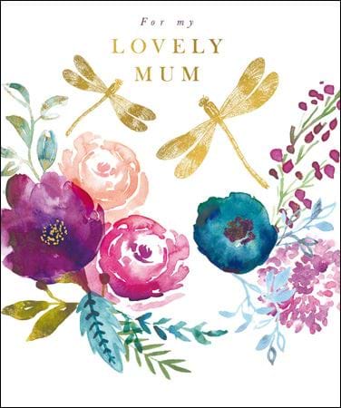 Dragonflies and Flowers Mothers Day Card