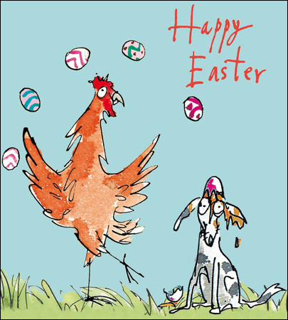Juggling Hen Easter Card Pack (5)