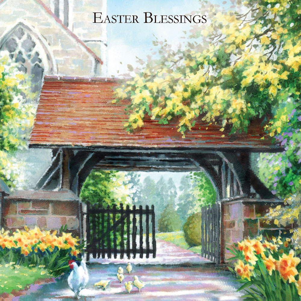 Church Garden Easter Card