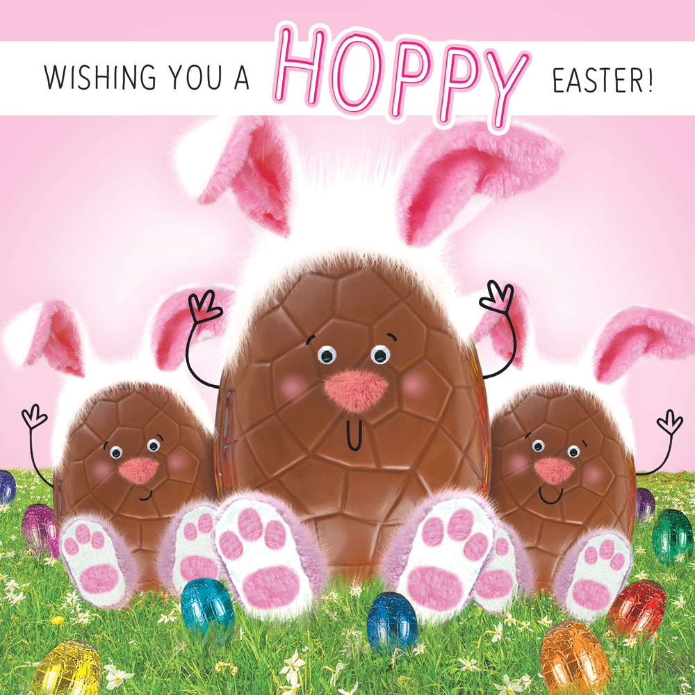 Chocolate Eggs Easter Card