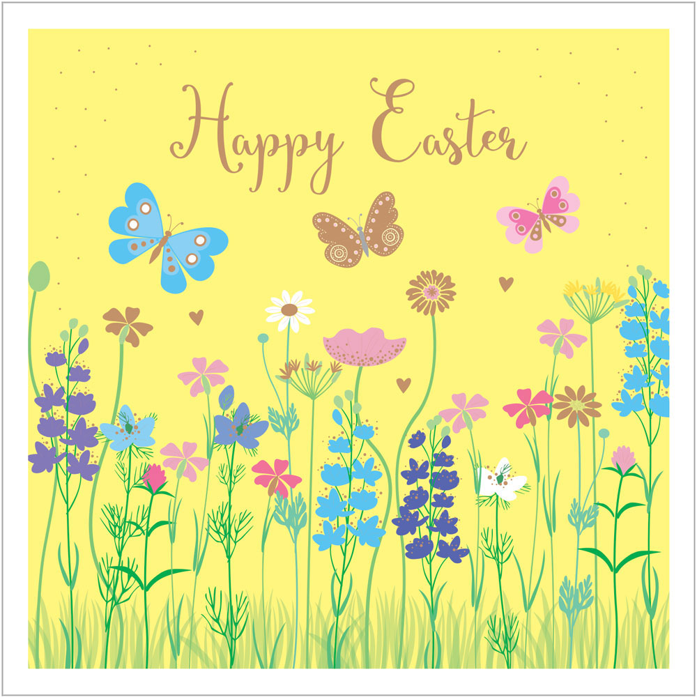 Meadow Flowers Easter Card