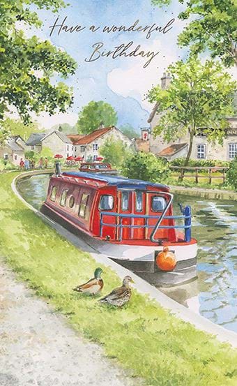 Ducks by the Canal Birthday Card
