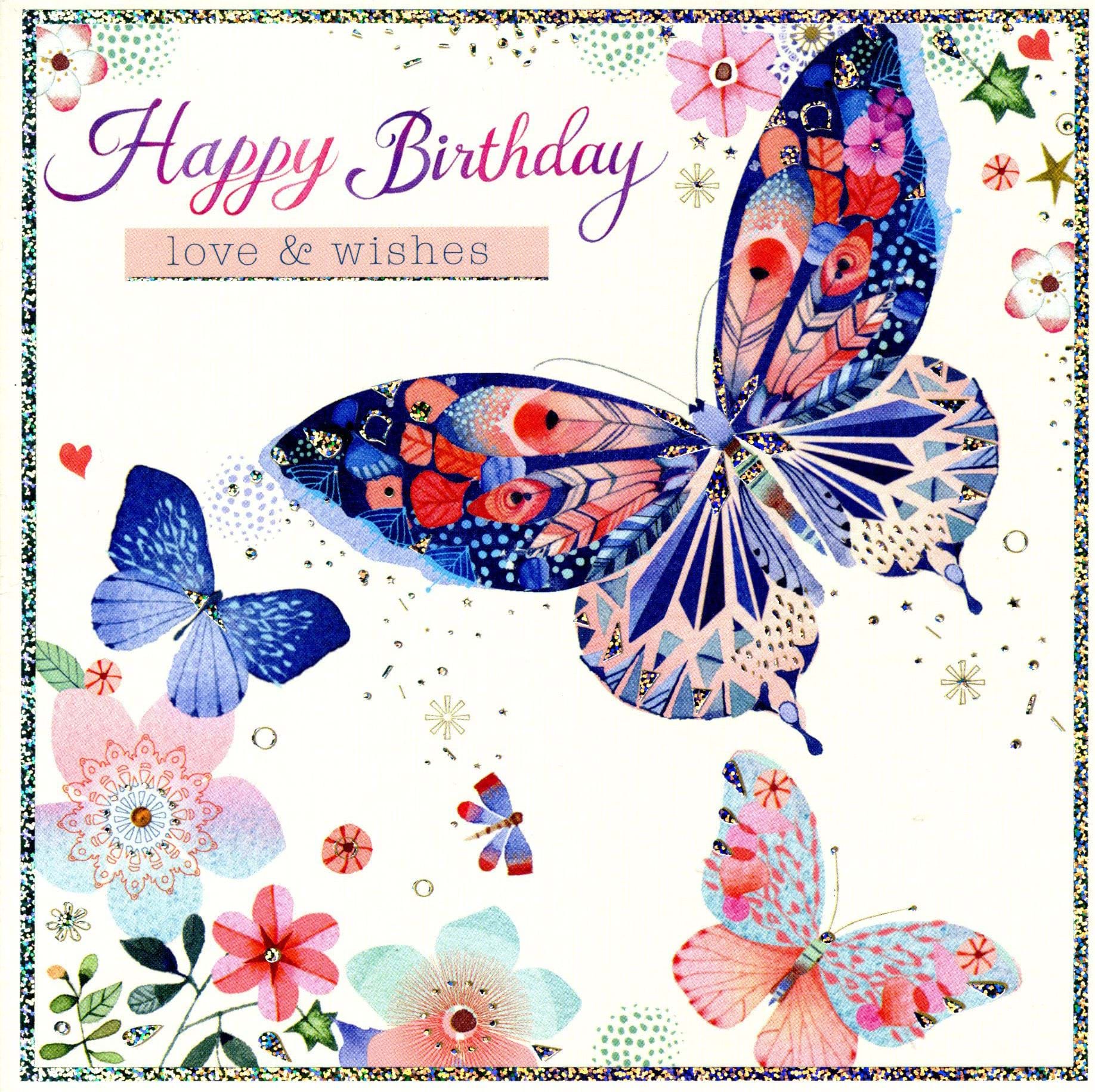 Butterflies Birthday Card