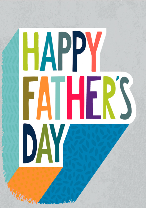 Colourful Father's Day Card