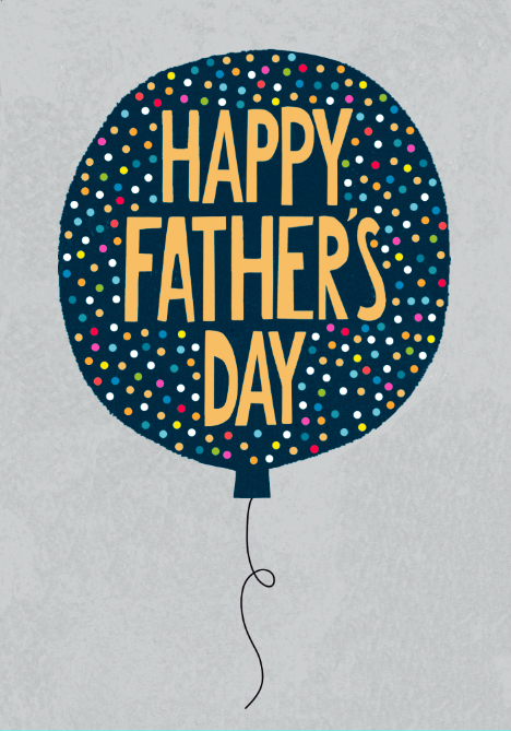 Balloon Father's Day Card