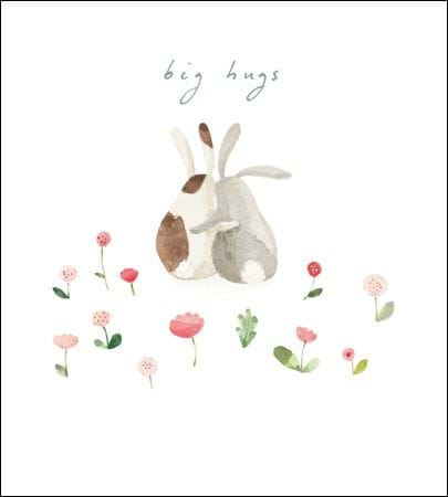 Bunny Big Hugs Greeting Card