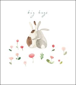 Bunny Big Hugs Greeting Card