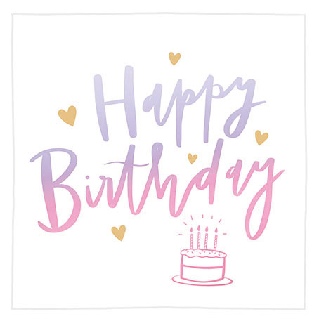 Happy Birthday Cake Birthday Card