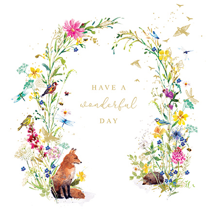 Floral Archway Birthday Card