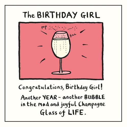 Glass of Life Birthday Card