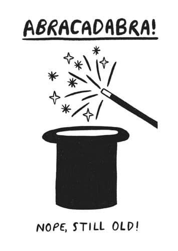 Abracadabra Birthday Card