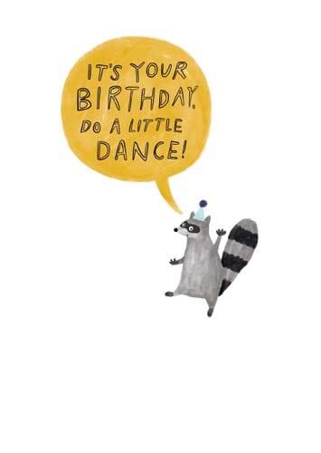 Do a Little Dance Birthday Card