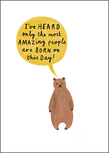 Amazing People are Born on This Day Birthday Card