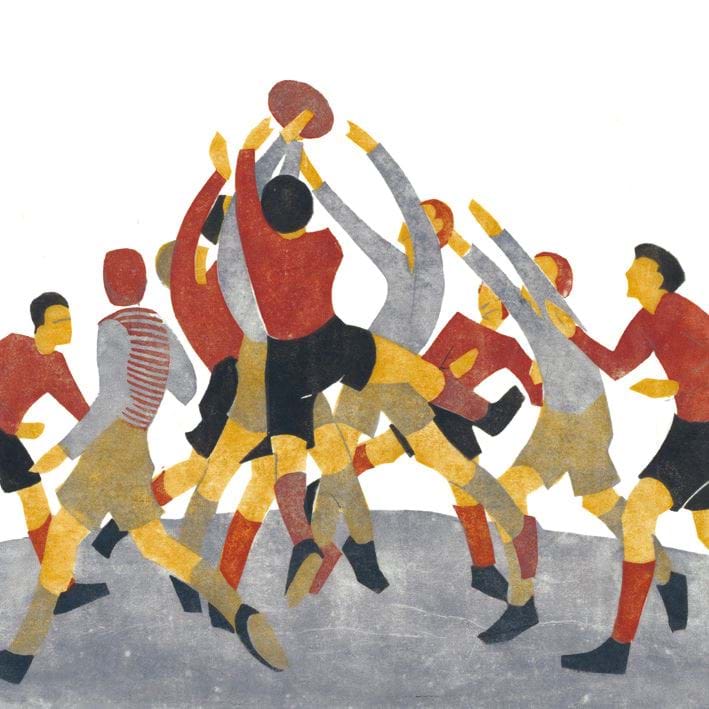 Passing the Ball Greeting Card