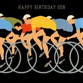 The Race Son Birthday Card