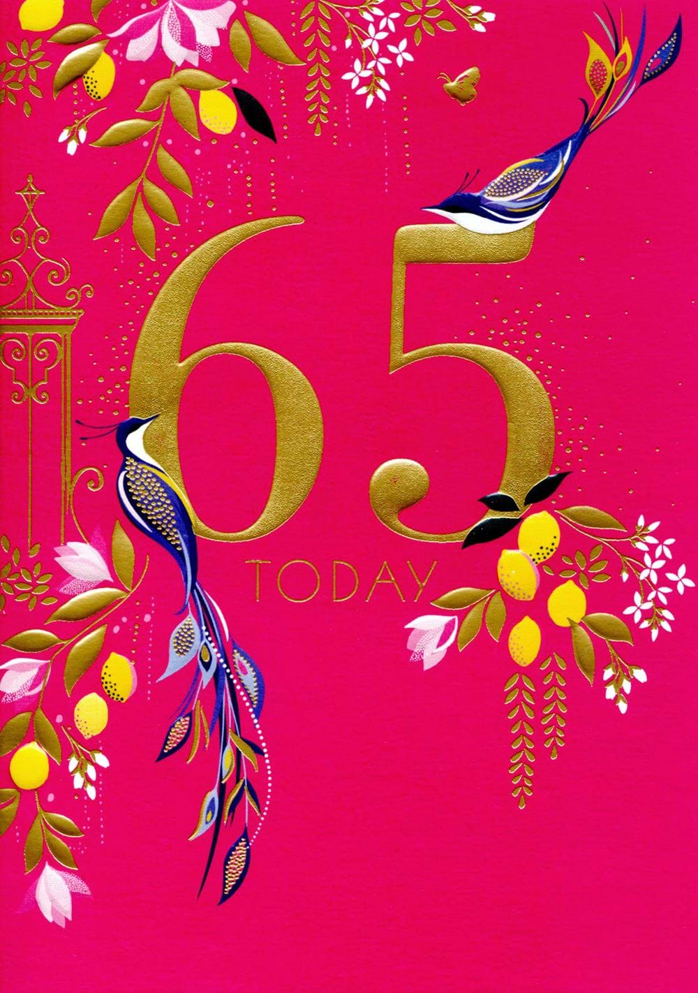 Birds of Paradise 65th Birthday Card