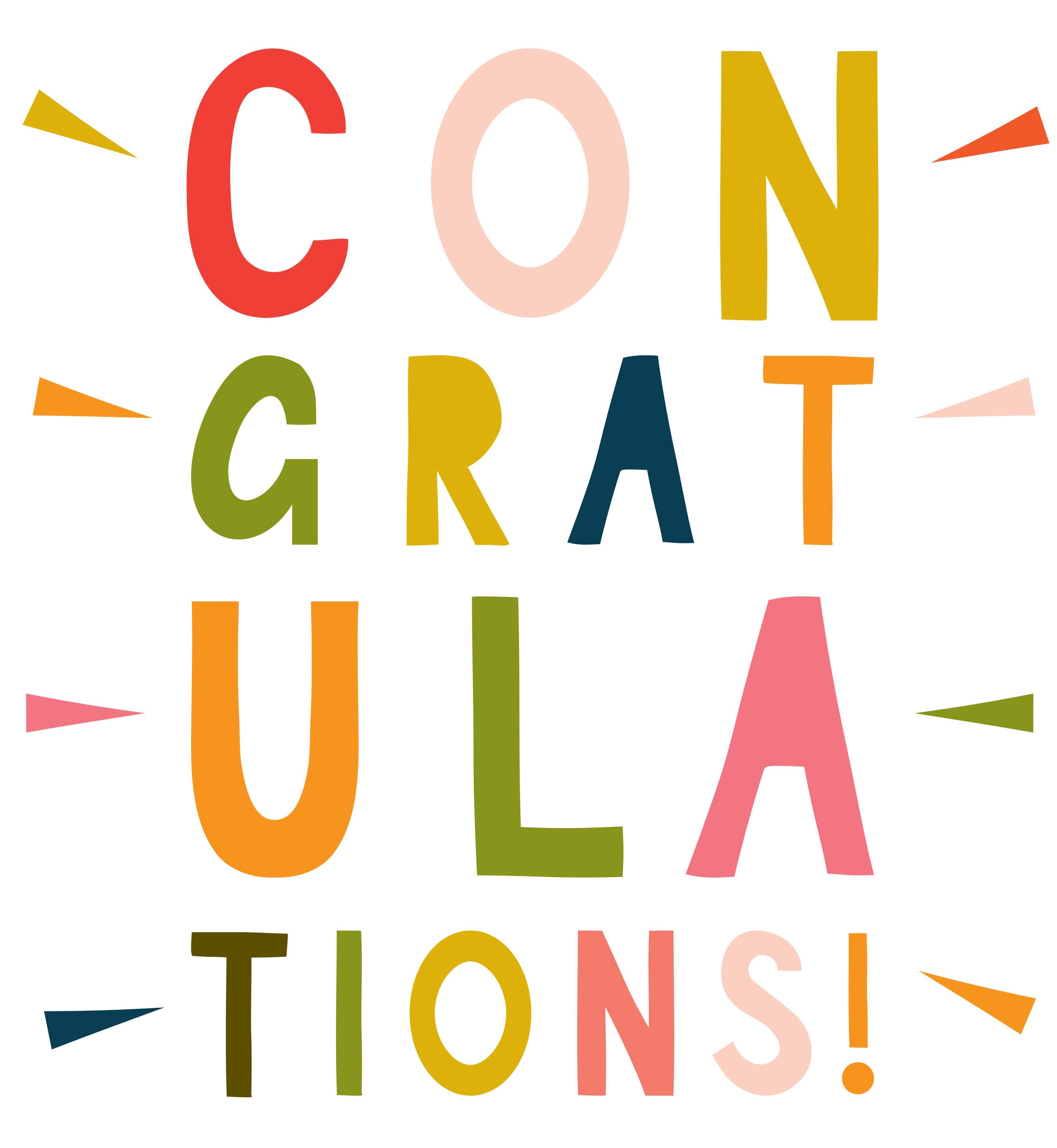 Colourful Congratulations Card