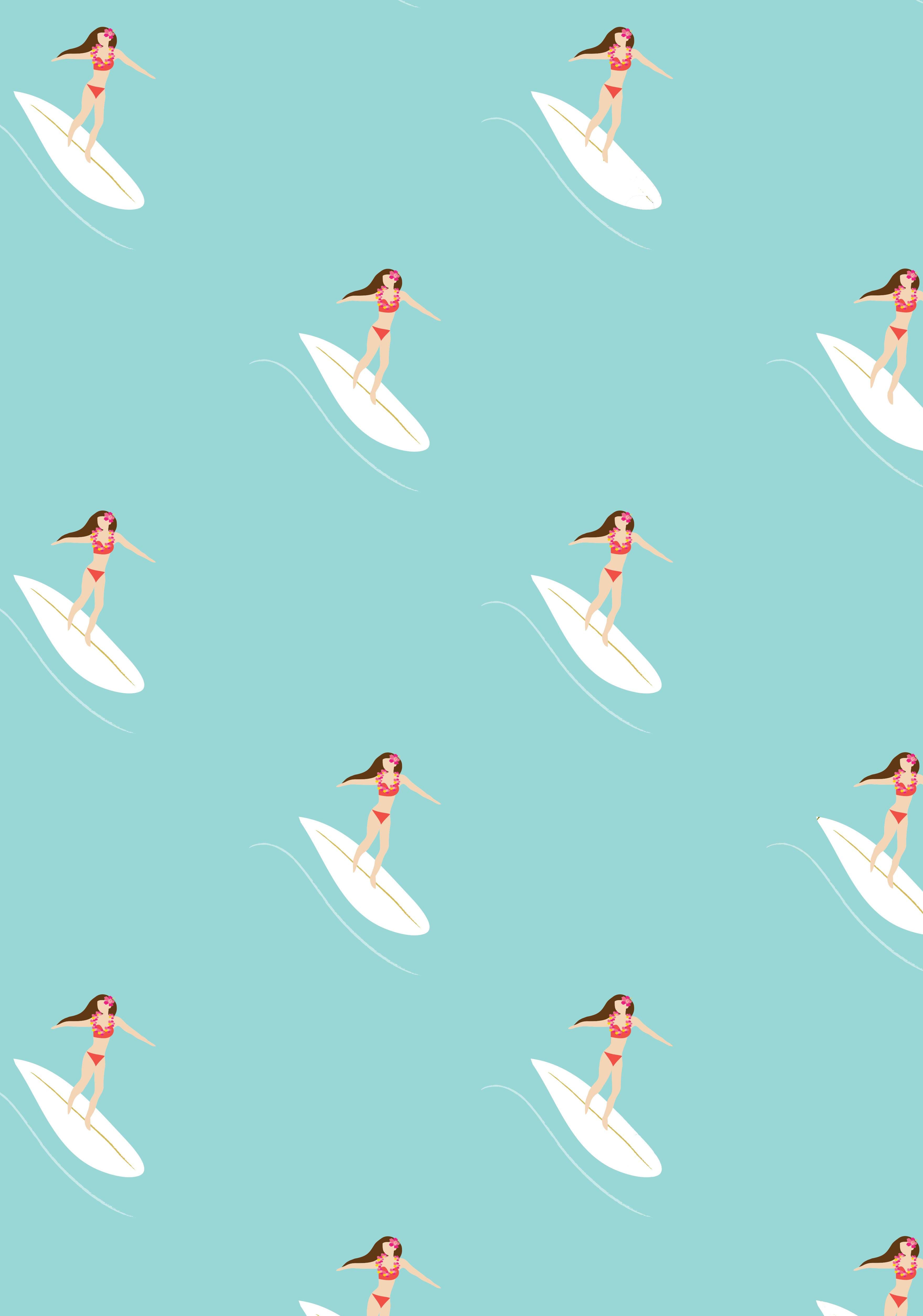 Surfer Wrapping Paper