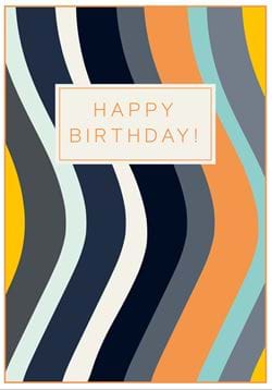 Waves Birthday Card
