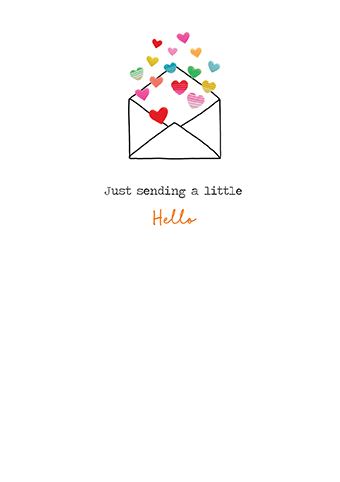 Sending a Little Hello Greeting Card