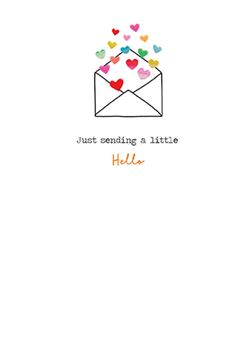 Sending a Little Hello Greeting Card